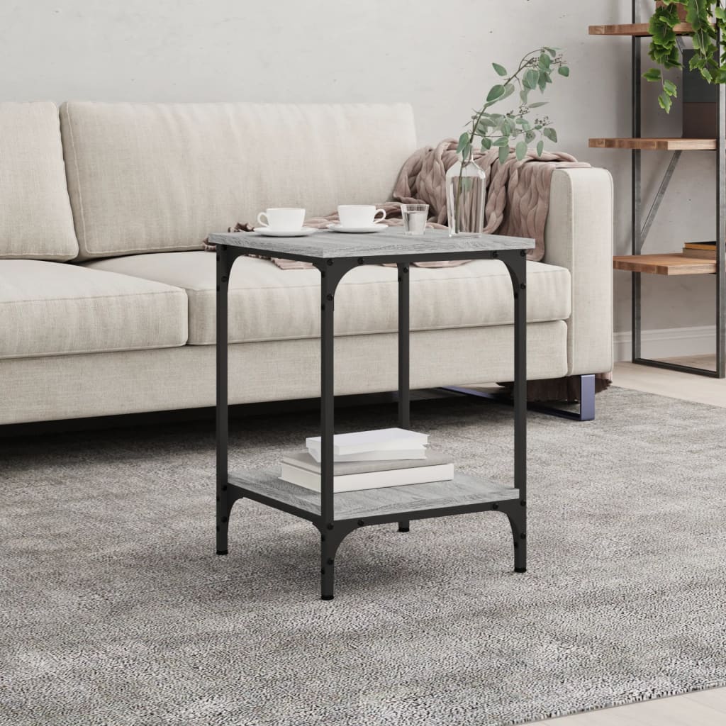 Coffee Table Grey Sonoma 40x40x55 cm Engineered Wood