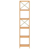 6-Tier Shelf 40X30X Solid Wood Oak