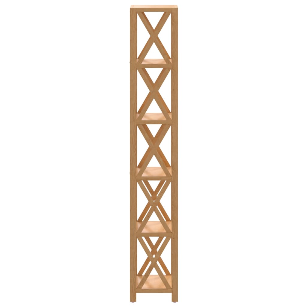 6-Tier Shelf 40X30X Solid Wood Oak