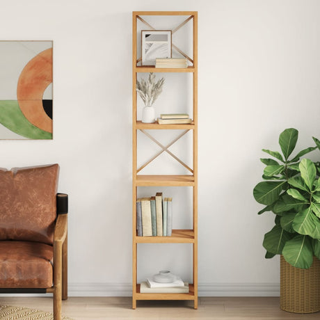 6-Tier Shelf 40X30X Solid Wood Oak