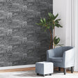 Wallpaper 3D Stone Look Grey And 10X0.53 M Non-Woven