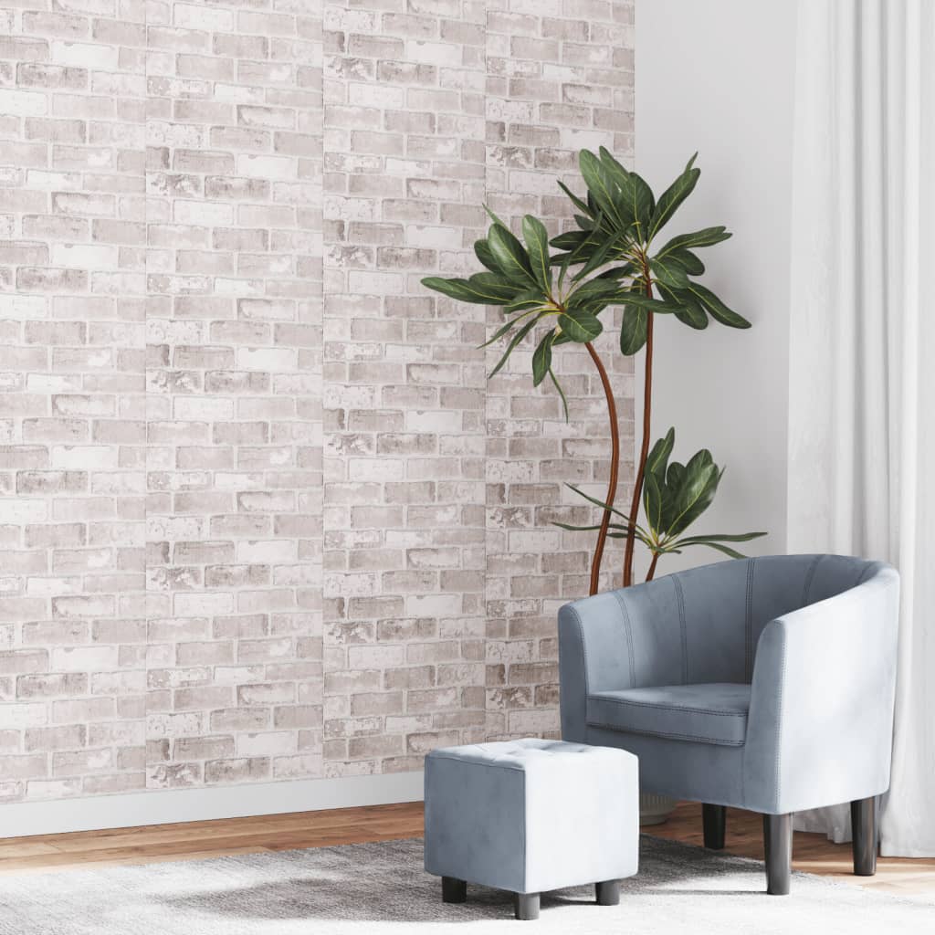 Wallpaper 3D Solid Colour Cream 10X0.53 M Non-Woven