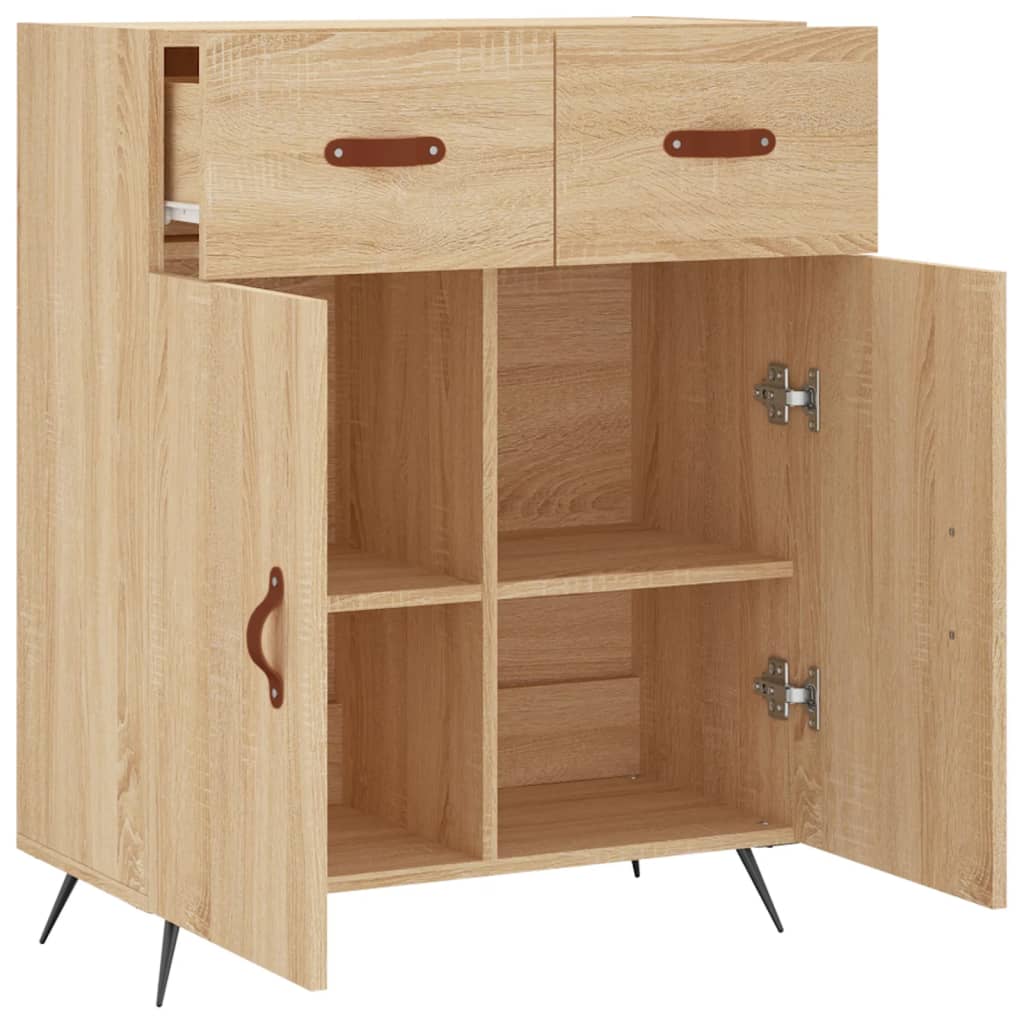 Sideboard Sonoma Oak 69.5x34x90 cm Engineered Wood