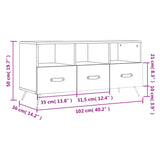 Tv Cabinet 102X36X50 Cm Engineered Wood