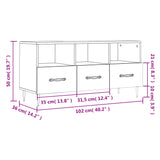Tv Cabinet 102X36X50 Cm Engineered Wood