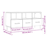 Tv Cabinet 102X36X50 Cm Engineered Wood