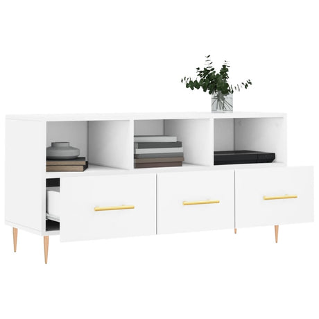 Tv Cabinet 102X36X50 Cm Engineered Wood