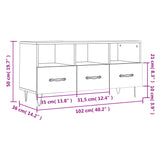 Tv Cabinet 102X36X50 Cm Engineered Wood