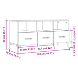Tv Cabinet 102X36X50 Cm Engineered Wood