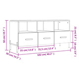 Tv Cabinet 102X36X50 Cm Engineered Wood