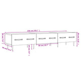Tv Cabinet 150X36X30 Cm Engineered Wood