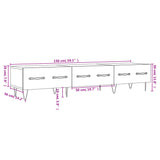 Tv Cabinet 150X36X30 Cm Engineered Wood