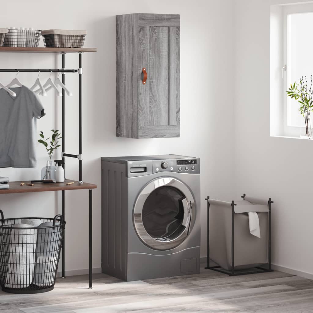 Wall Mounted Cabinet 34.5X34X90 Cm Engineered Wood