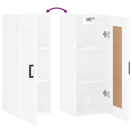 Wall Mounted Cabinet 34.5X34X90 Cm Engineered Wood