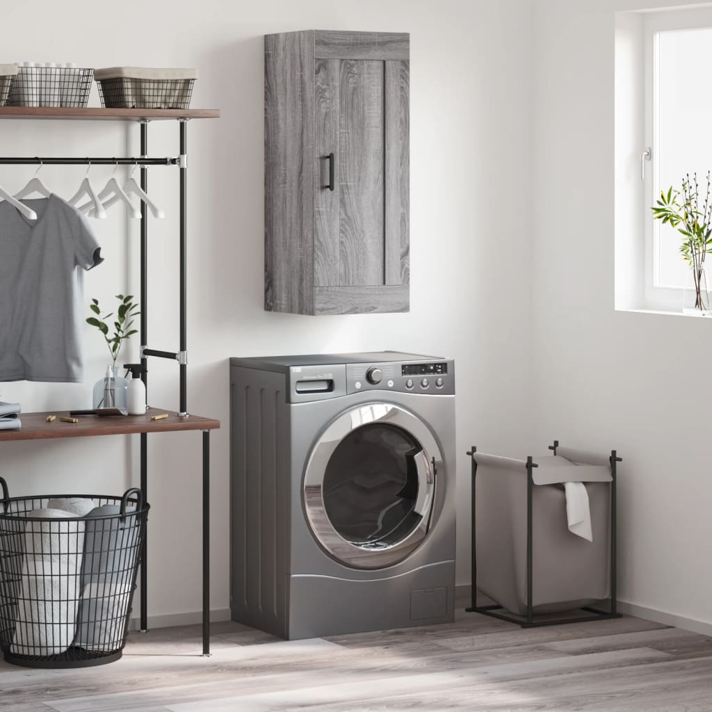 Wall Mounted Cabinet 34.5X34X90 Cm Engineered Wood