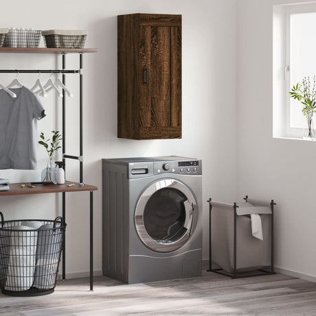 Wall Mounted Cabinet 34.5X34X90 Cm Engineered Wood
