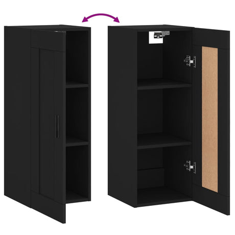 Wall Mounted Cabinet 34.5X34X90 Cm Engineered Wood