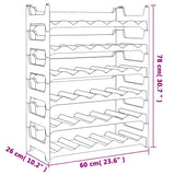 Wine Rack For 36 Bottles Pp Stackable