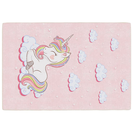 Kids' Rug 160X230 Cm Unicorn Washable Anti Slip