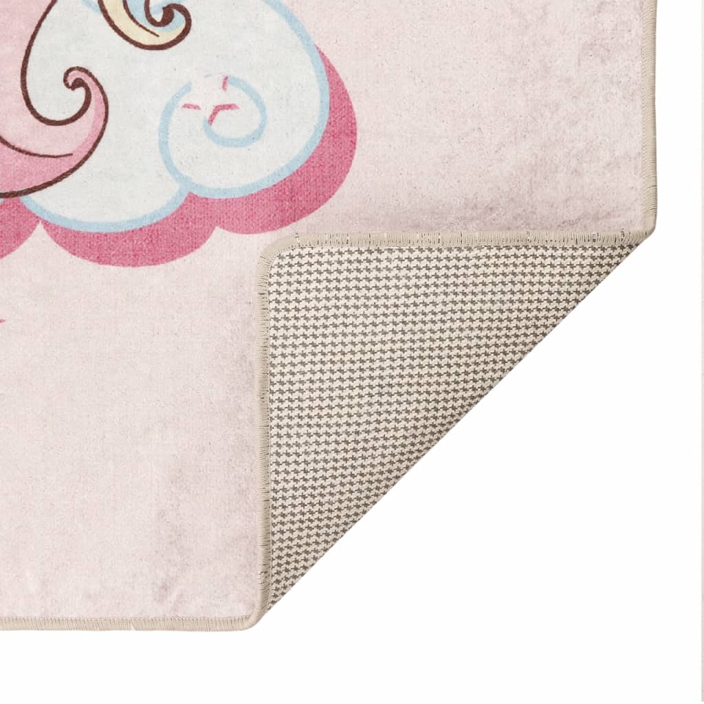 Kids' Rug 160X230 Cm Unicorn Washable Anti Slip