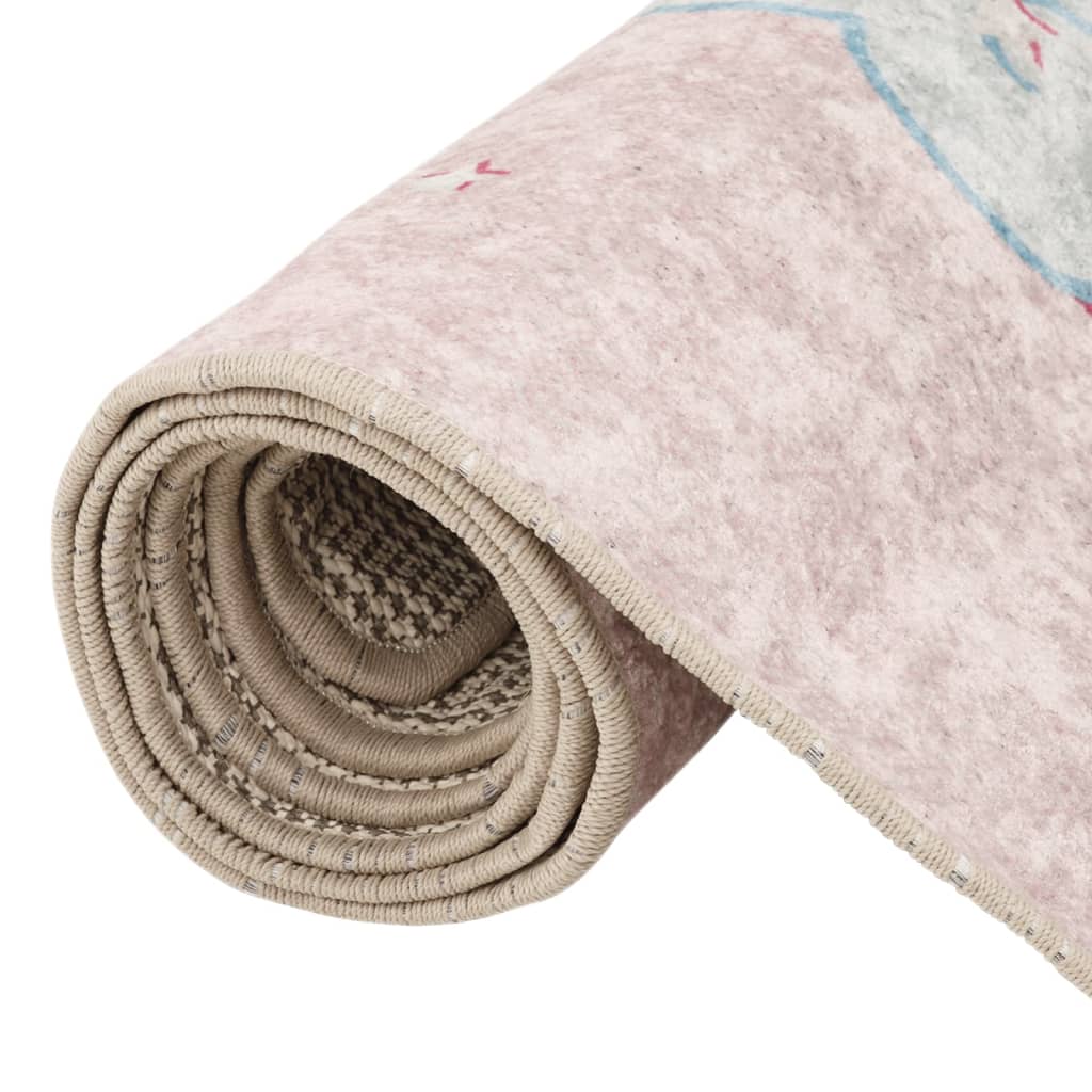 Kids' Rug 160X230 Cm Unicorn Washable Anti Slip