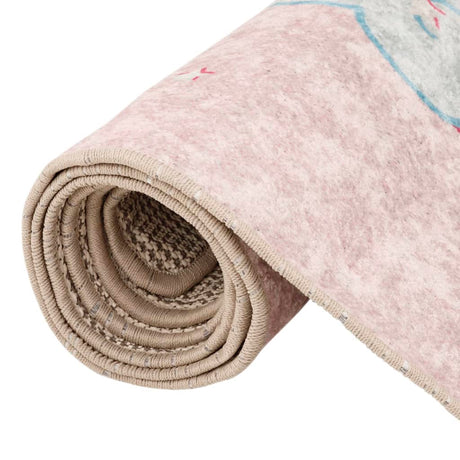 Kids' Rug 160X230 Cm Unicorn Washable Anti Slip