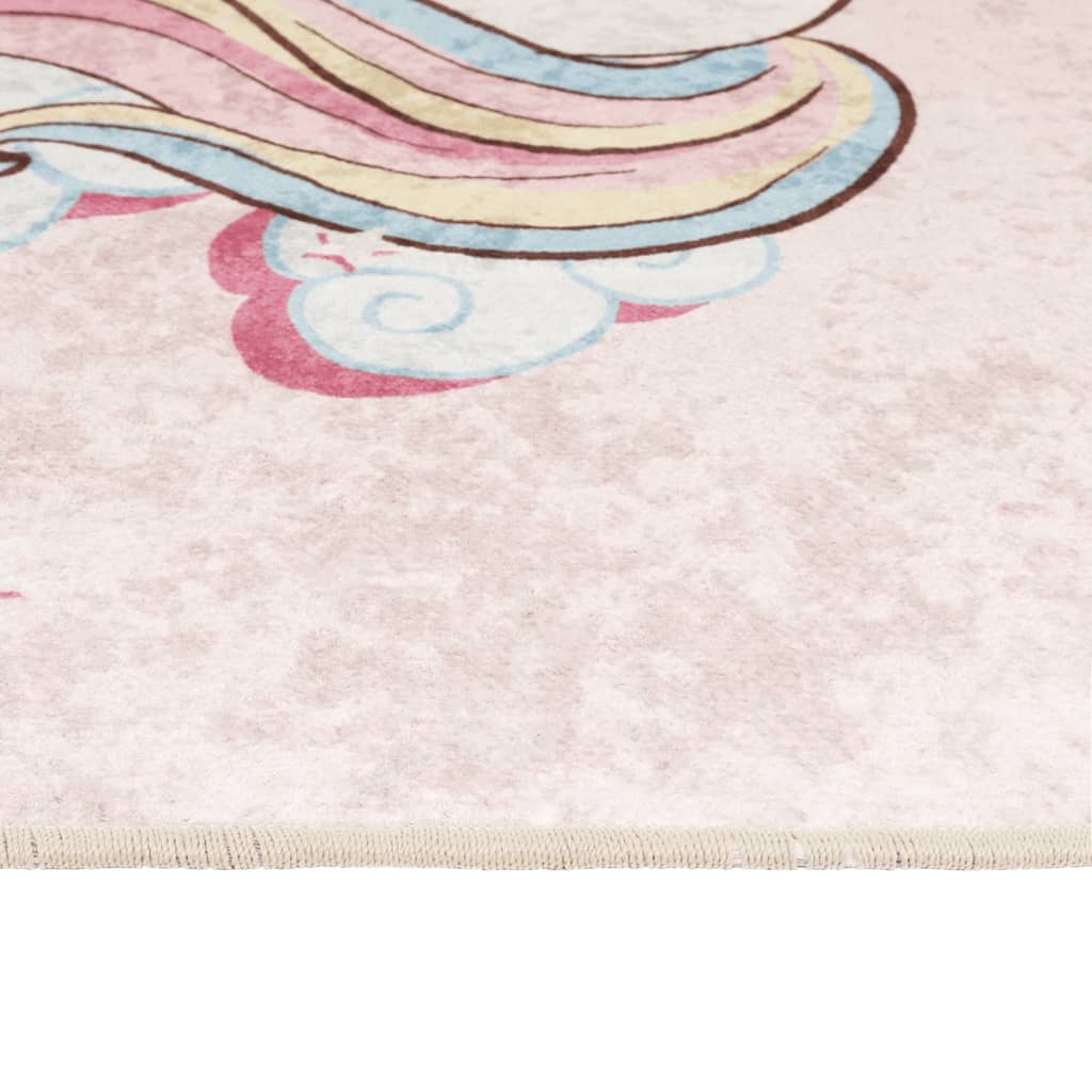 Kids' Rug 160X230 Cm Unicorn Washable Anti Slip
