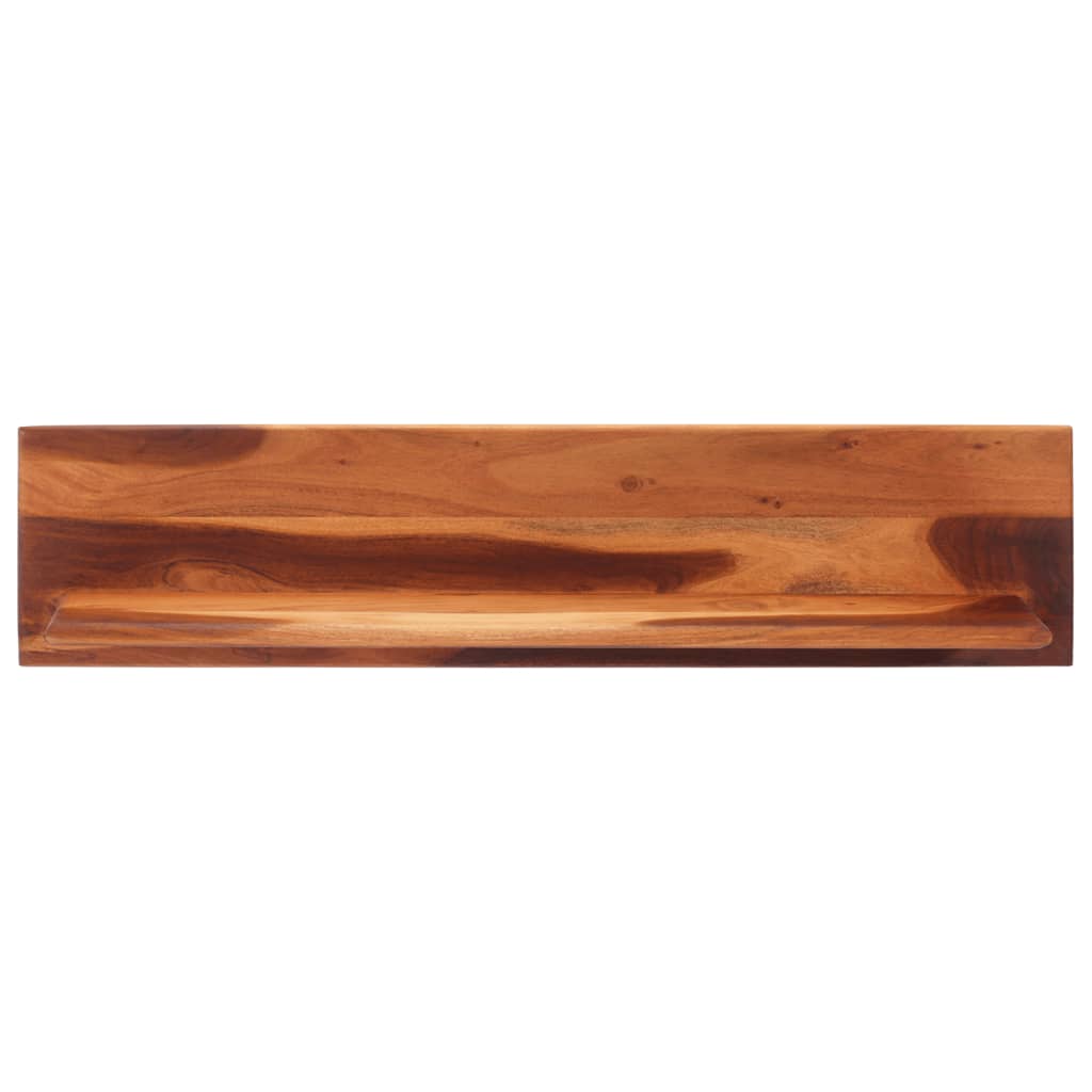 Wall Shelves 2 Pcs Solid Wood Acacia