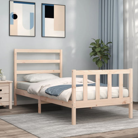 Bed Frame Without Mattress Solid Wood Pine