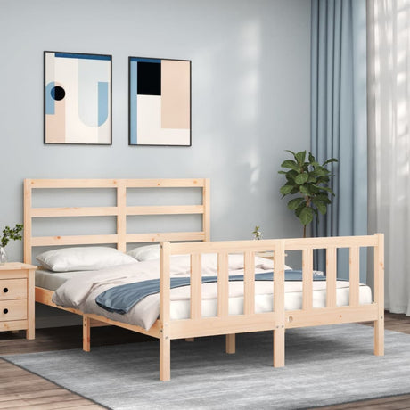 Bed Frame Without Mattress Solid Wood Pine