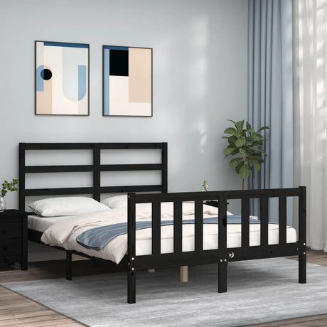Bed Frame Without Mattress Solid Wood Pine