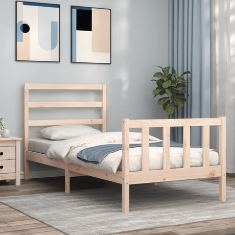 Bed Frame Without Mattress Solid Wood Pine