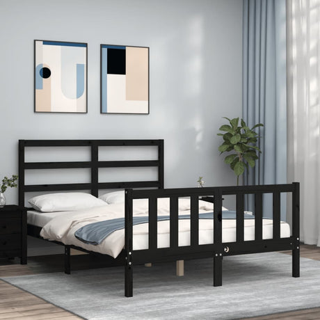 Bed Frame Without Mattress Solid Wood Pine
