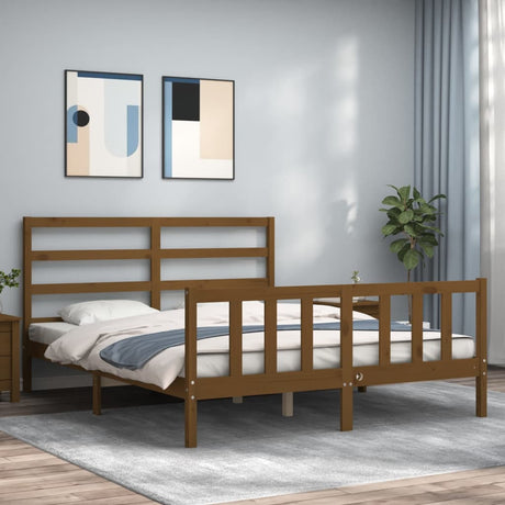 Bed Frame Without Mattress Solid Wood Pine