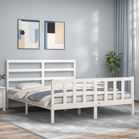 Bed Frame Without Mattress Solid Wood Pine