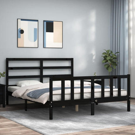 Bed Frame Without Mattress Solid Wood Pine