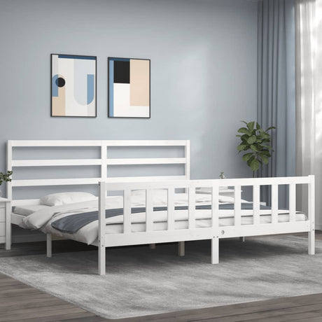 Bed Frame Without Mattress Solid Wood Pine