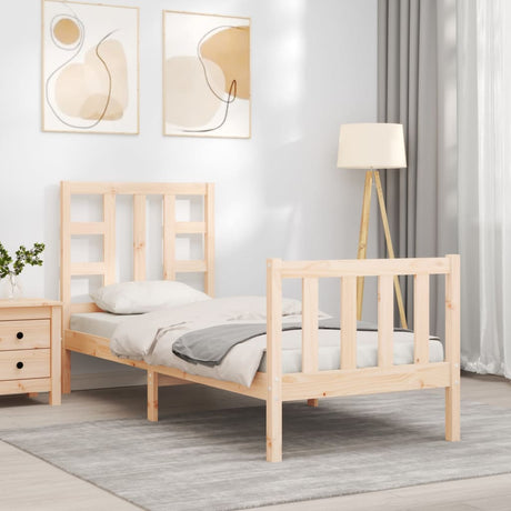 Bed Frame Without Mattress Small Single Solid Wood Pine
