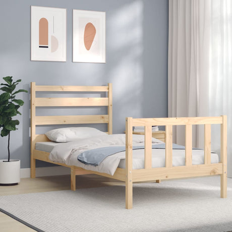 Bed Frame Without Mattress Small Single Solid Wood Pine