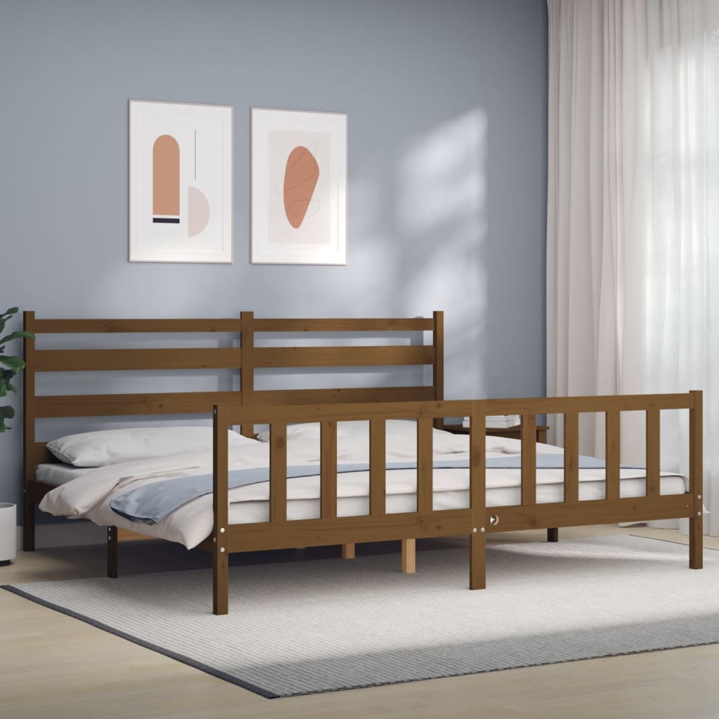 Bed Frame Without Mattress Small Single Solid Wood Pine