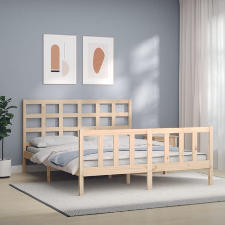 Bed Frame Without Mattress Small Single Solid Wood Pine
