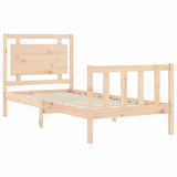 Bed Frame without Mattress Small Single Solid Wood Pine