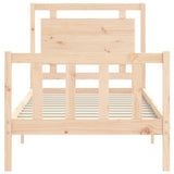 Bed Frame without Mattress Small Single Solid Wood Pine