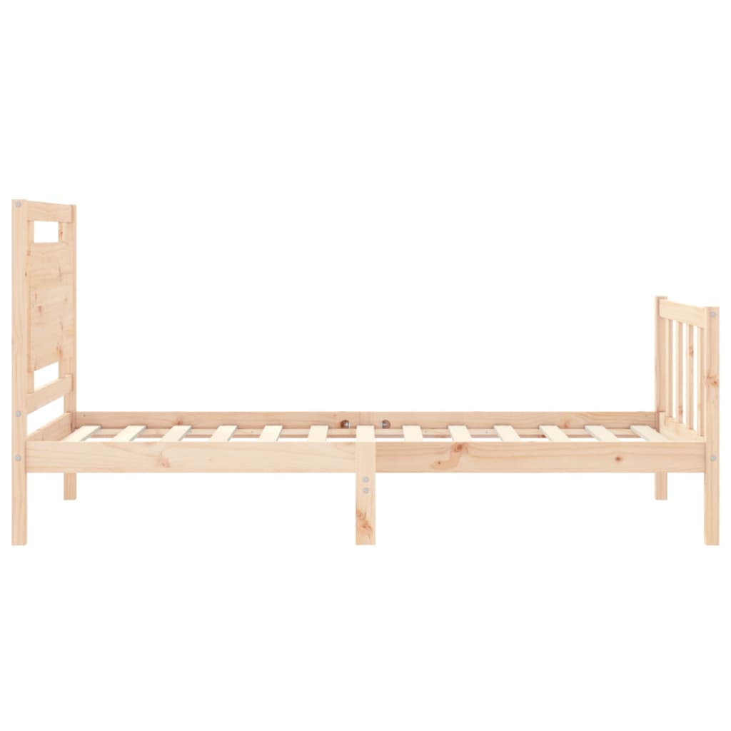 Bed Frame without Mattress Small Single Solid Wood Pine