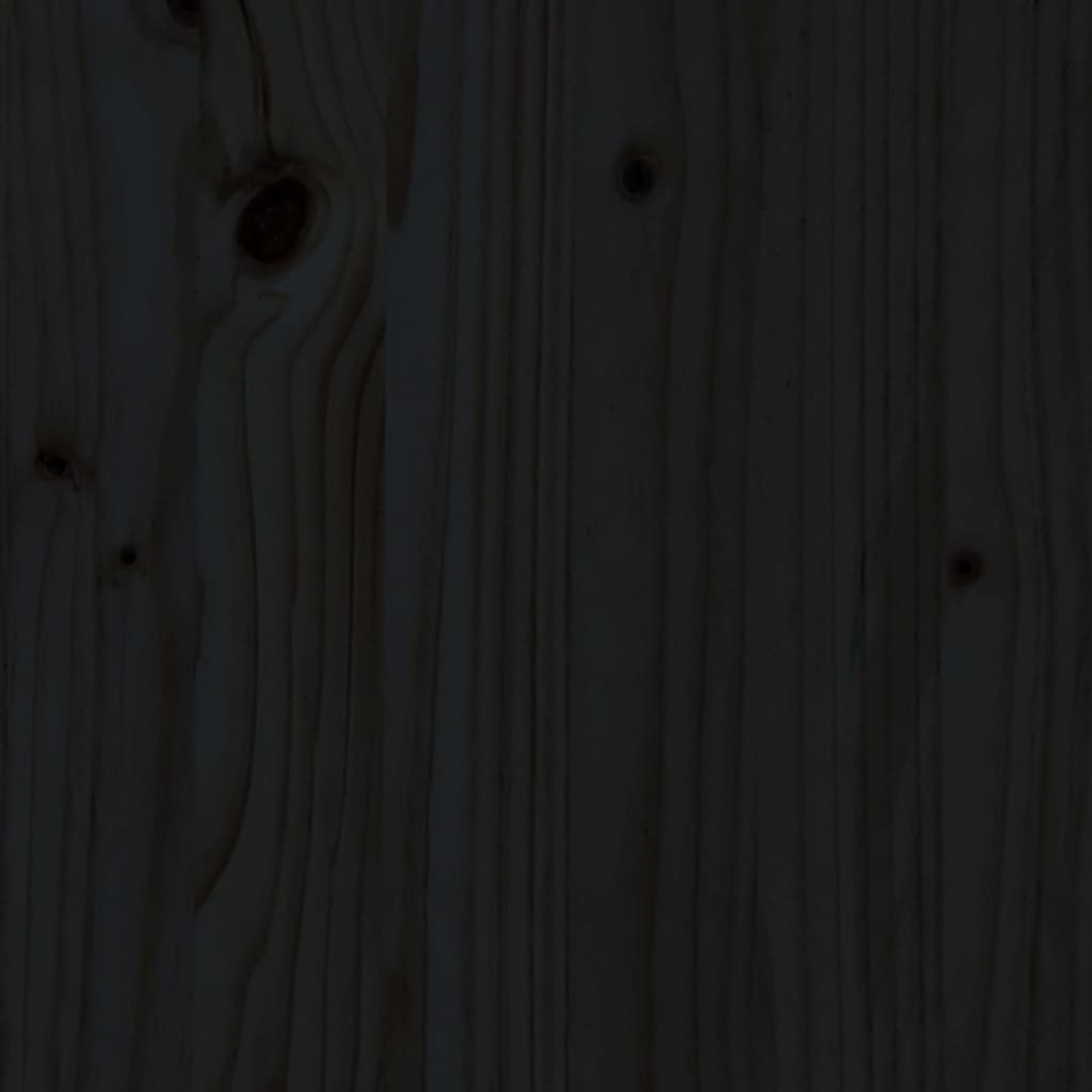 Bed Frame without Mattress Black Small Single Solid Wood Pine