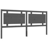 Bed Frame without Mattress Grey 200x200 cm Solid Wood Pine