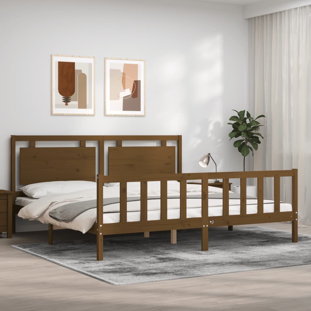 Bed Frame Without Mattress Small Single Solid Wood Pine