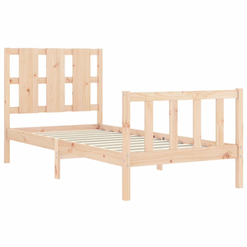 Bed Frame without Mattress Small Single Solid Wood Pine