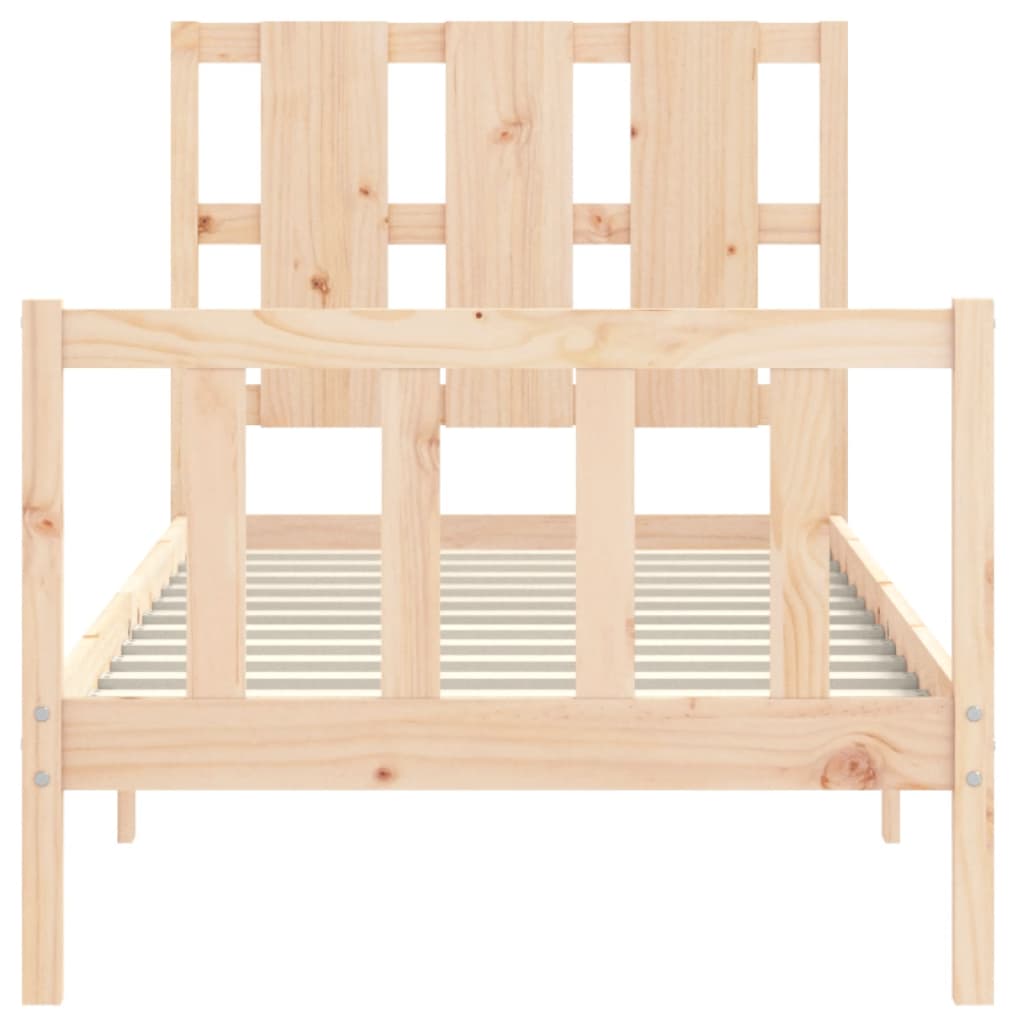 Bed Frame without Mattress Small Single Solid Wood Pine