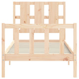 Bed Frame without Mattress Small Single Solid Wood Pine